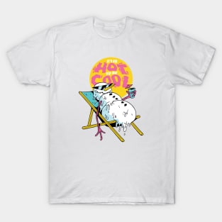 Melting Snowman on the Beach // It's So Hot to Be Cool T-Shirt